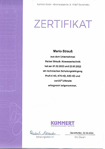 Schulungslehrgang Kanalinspektionssysteme Kamera